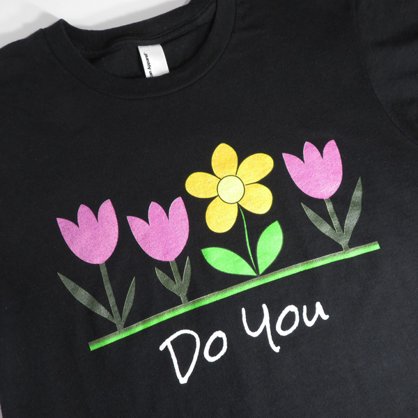 Black T-shirt with "Do You" design